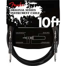 Fender Original Series Limited-Edition Straight to Straight Instrument Cable 10 ft. Blackout