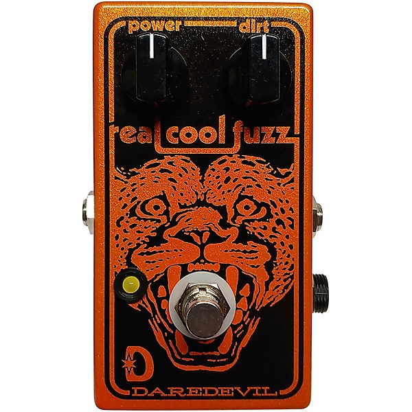 Clearance Daredevil Pedals Real Cool Fuzz Effects Pedals Orange Sparkle