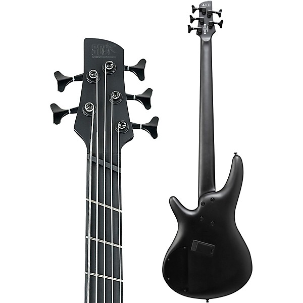 Ibanez SRMS625EX 5-String Multi-Scale Electric Bass Black Flat