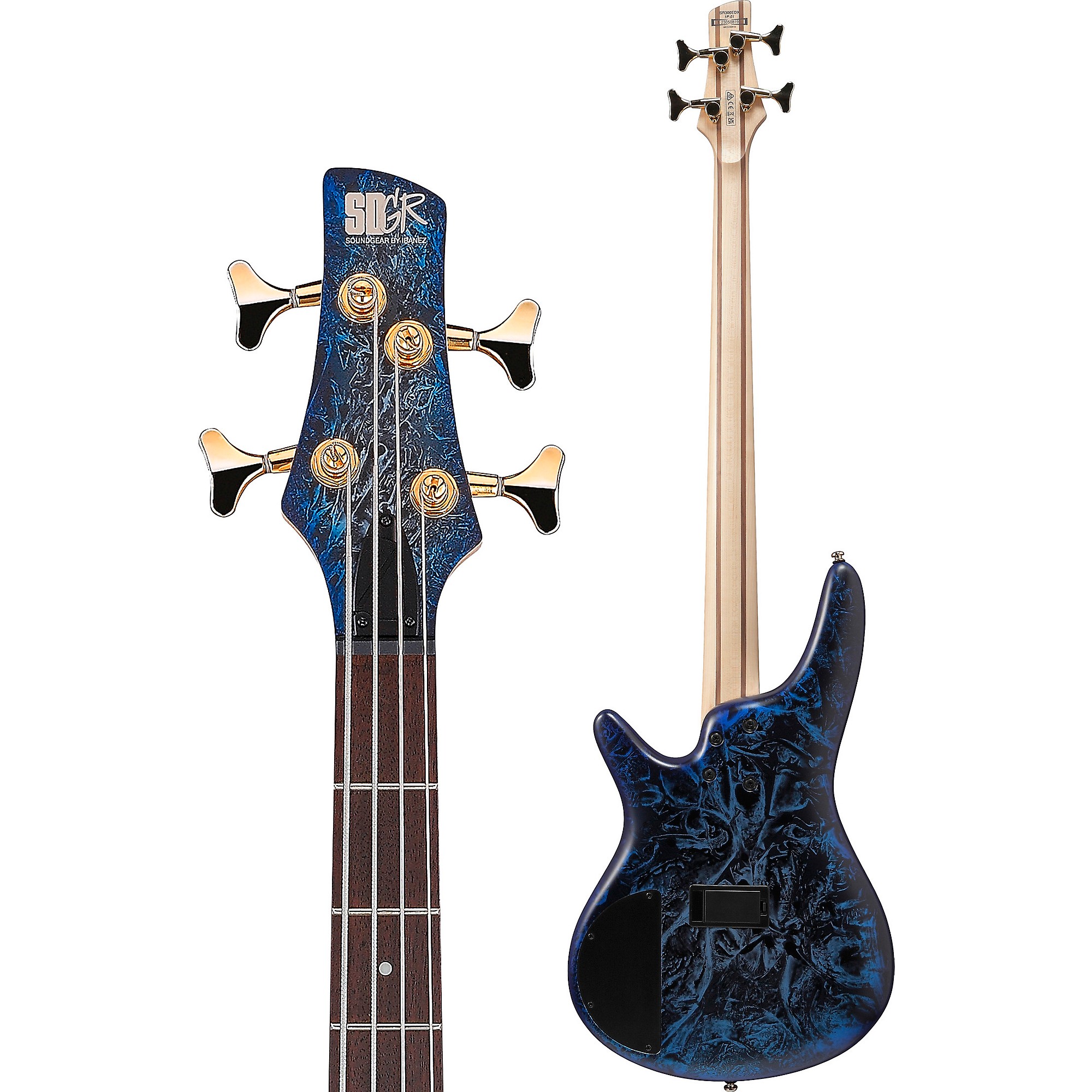 ギター Ibanez SR300 Ibanez SR300EDX Electric Bass Guitar - Cosmic Blue Frozen Matte