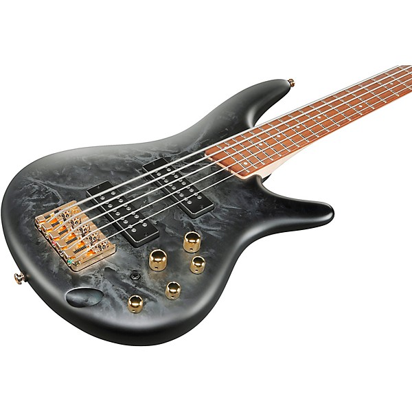 Open Box Ibanez SR305EDX 5-String Electric Bass Level 2 Black Ice Frozen Matte 197881117412