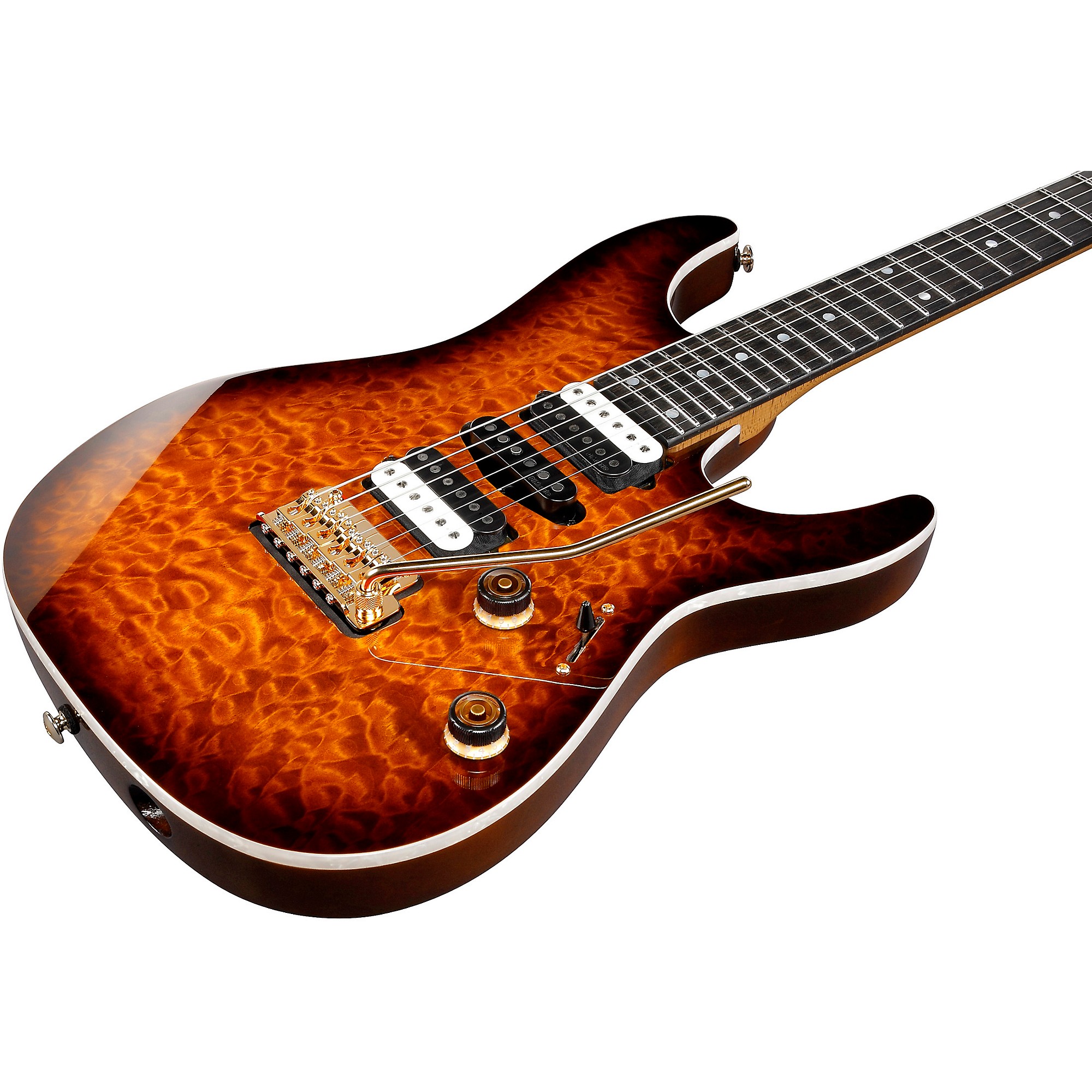 Open Box Ibanez AZ47P1Q Premium Electric Guitar Dragon Eye Burst