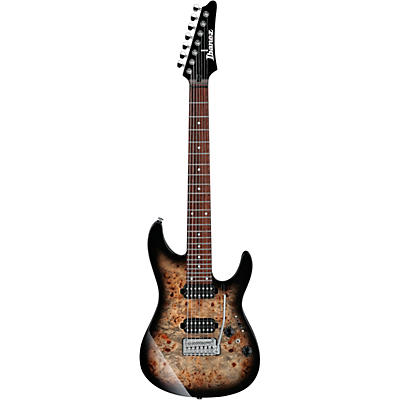 Ibanez Az Premium 7 String Electric Guitar Charcoal Black Burst for sale