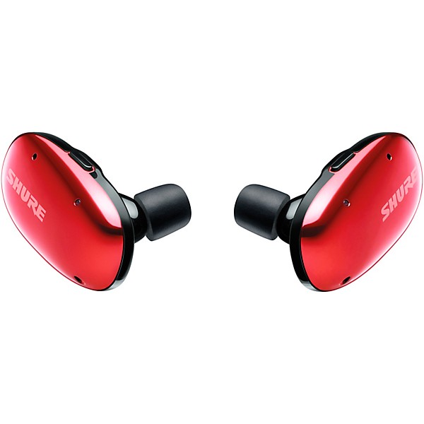 Open Box Shure AONIC FREE True Wireless Sound Isolating Earphones Level 1 Red