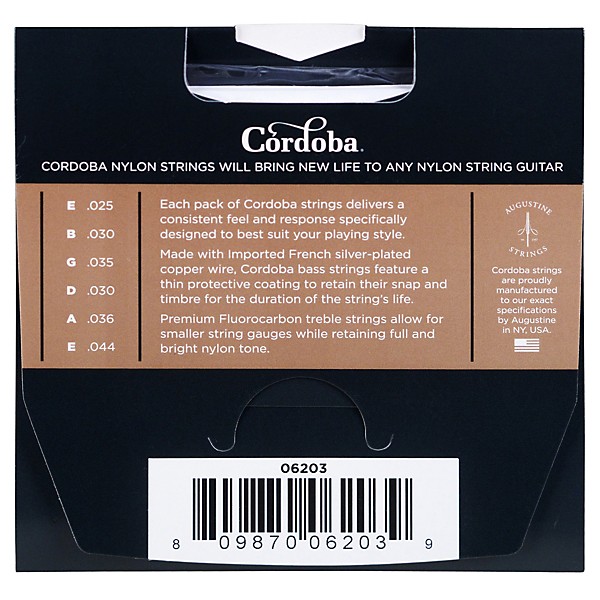 Cordoba Nylon Guitar Strings Fusion Tension Brown