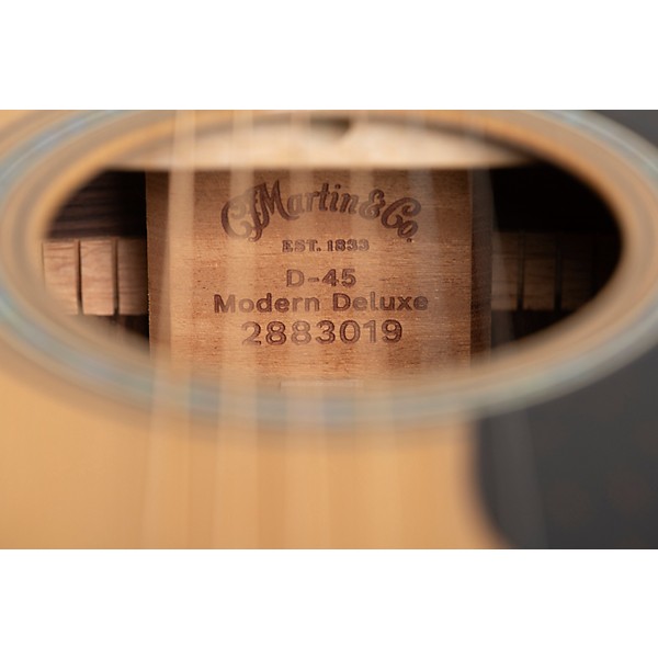 Martin D-45 Modern Deluxe Acoustic Guitar Natural