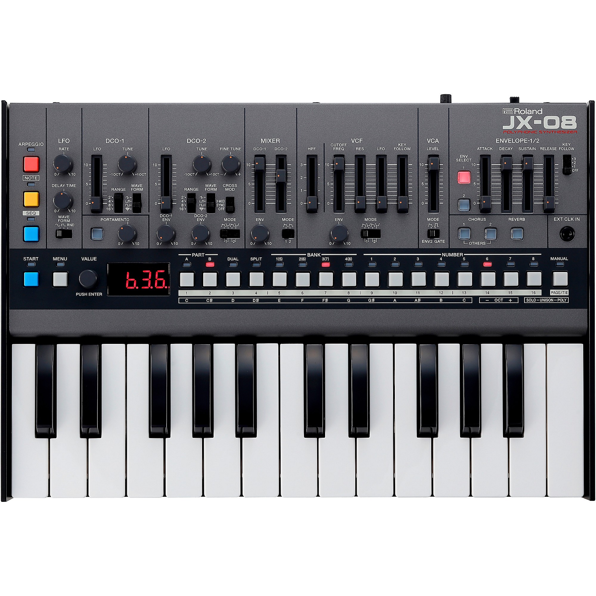 Roland JX-08 [JX-8P] Boutique Synthesizer | Guitar Center