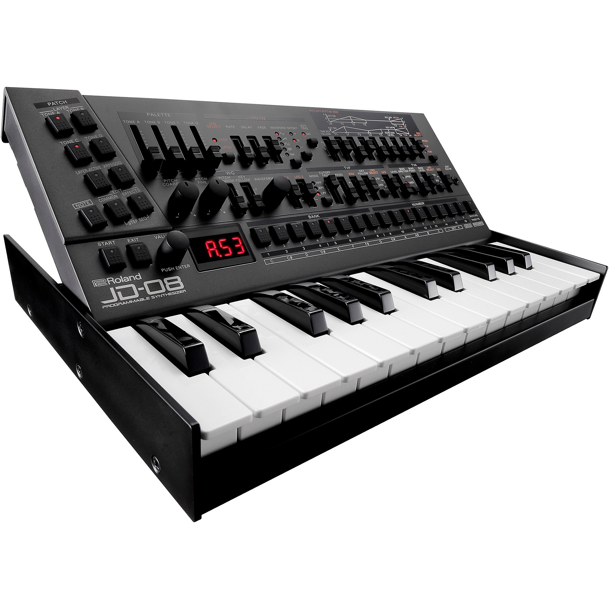 Roland SE-02 Boutique Designer Series Analog Synthesizer with Roland K-25M Portable Keyboard 