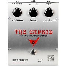 Wren And Cuff Caprid Original Distortion Effects Pedal Red