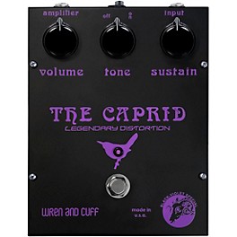Wren And Cuff Caprid Special Distortion Effects Pedal Black and Violet
