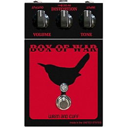 Wren And Cuff Box of War OG Fuzz Effects Pedal Red and Black