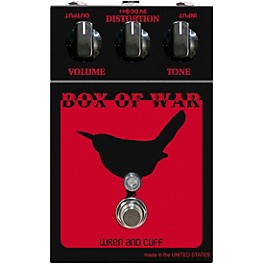 Wren And Cuff Box of War OG Fuzz Effects Pedal Red and Black