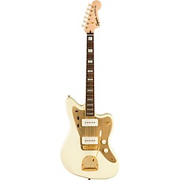 Squier 40th Anniversary Jazzmaster Gold Edition Electric Guitar Olympic White