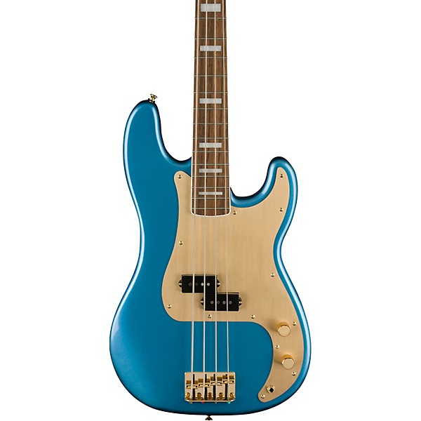 Squier 40th Anniversary Precision Bass Gold Edition Lake Placid Blue