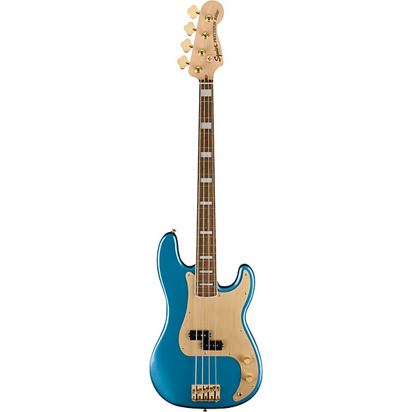 Squier 40th Anniversary Precision Bass Gold Edition Lake Placid Blue