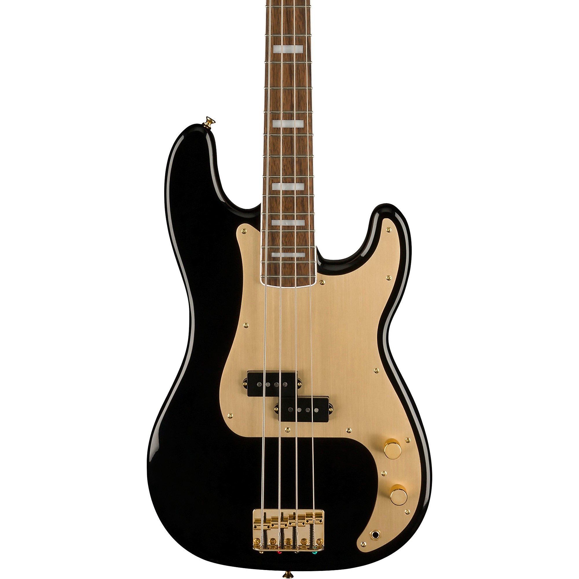 Squier 40th Anniversary Precision Bass Gold Edition Black | Guitar