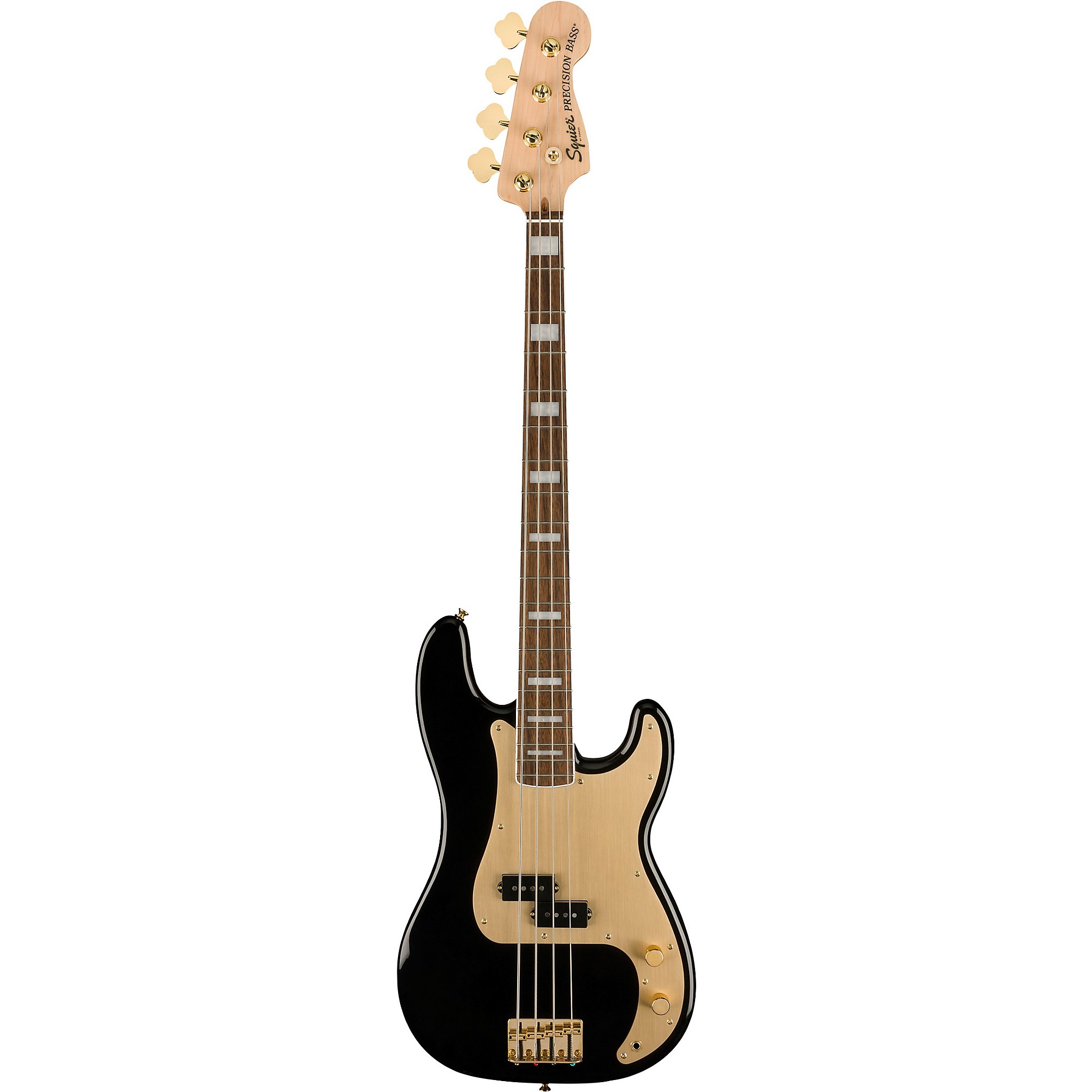 Squier 40th Anniversary Precision Bass Gold Edition Black | Guitar