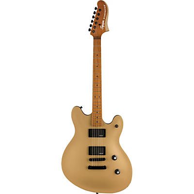 Squier Contemporary Active Starcaster Electric Guitar Shoreline Gold for sale