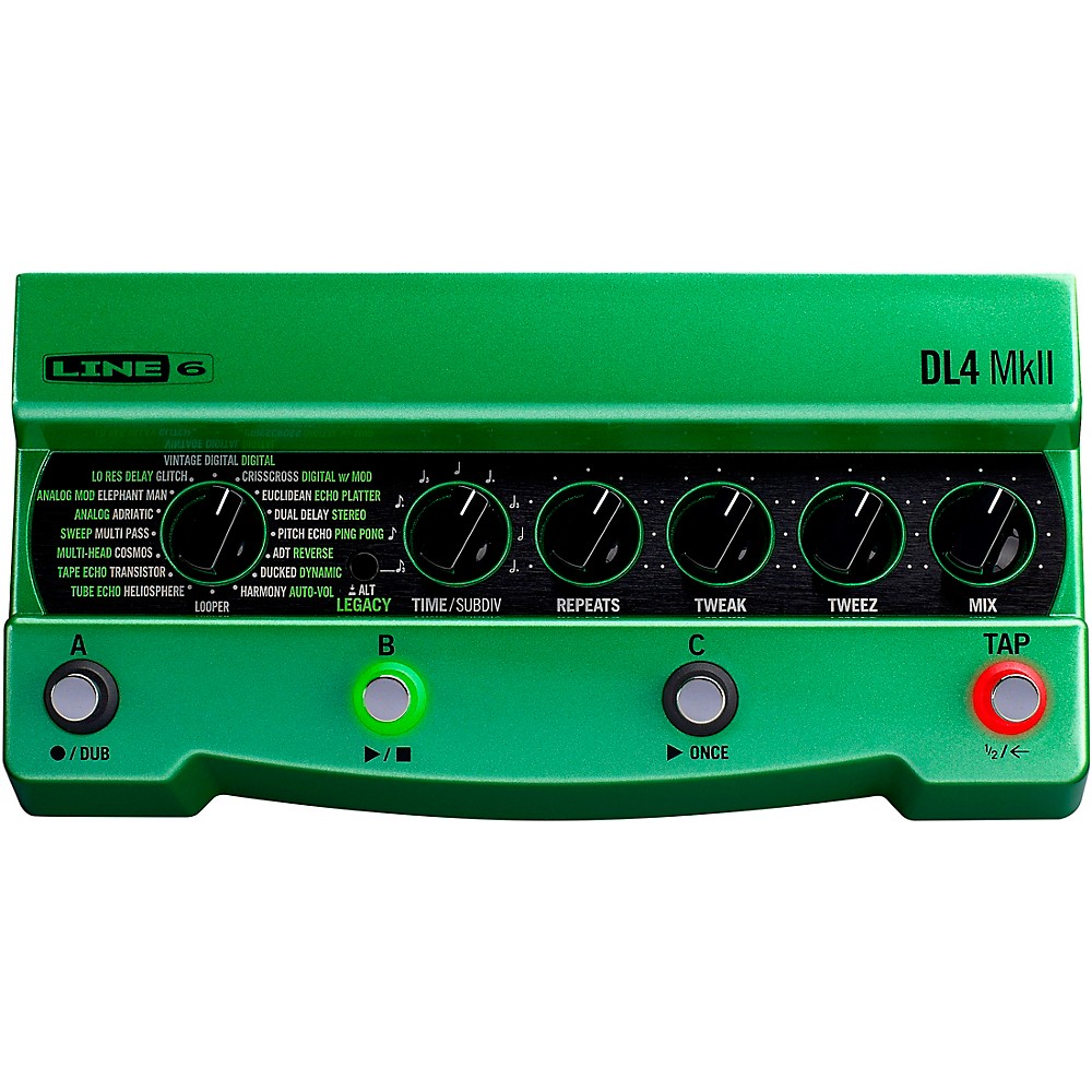 Line 6 Dl4 Mkii Delay Guitar Effects Pedal Green
