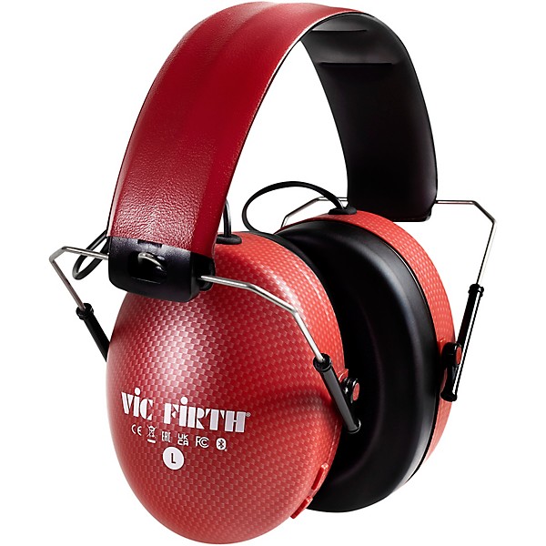Open Box Vic Firth VXHP Bluetooth Isolation Headphones Level 1 Red
