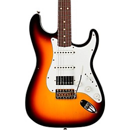 Fender Custom Shop Limited-Edition Double-Bound HSS Stratocaster Journeyman Relic Electric Guitar Aged 3-Color Sunburst