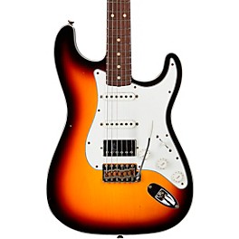 Fender Custom Shop Limited-Edition Double-Bound HSS Stratocaster Journeyman Relic Electric Guitar Aged 3-Color Sunburst