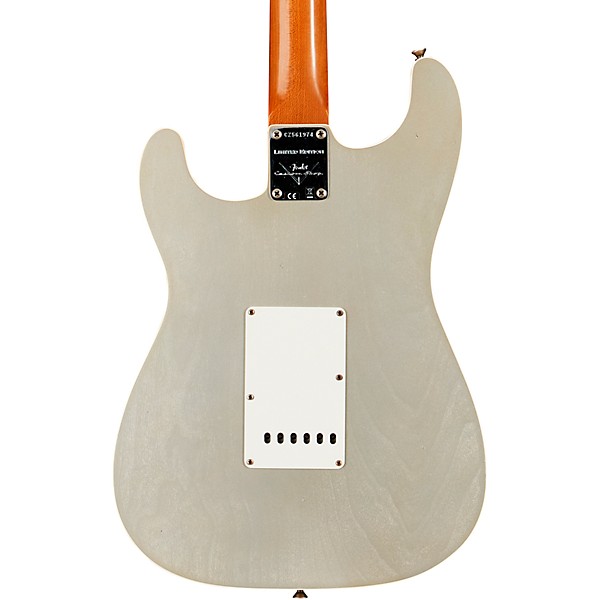 Fender Custom Shop Limited-Edition Double-Bound HSS Stratocaster Journeyman Relic Electric Guitar Aged Inca Silver