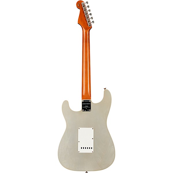 Fender Custom Shop Limited-Edition Double-Bound HSS Stratocaster Journeyman Relic Electric Guitar Aged Inca Silver