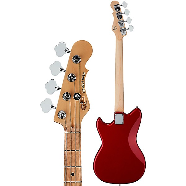 G&L Tribute Fallout Shortscale Bass Guitar Candy Apple Red