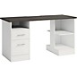 SAUDER Workstation Desk for Gaming and Content Creation with Charcoal Ash Accent Top White thumbnail