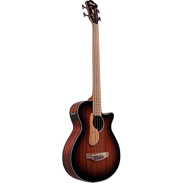 Ibanez AEGB24E Acoustic-Electric Bass Guitar Mahogany Sunburst