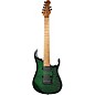 Ernie Ball Music Man JP15 7-String Suplex Electric Guitar Green Tiger Eye Quilt