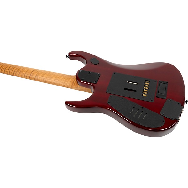 Ernie Ball Music Man JP15 7-String Electric Guitar Red Tide Flame