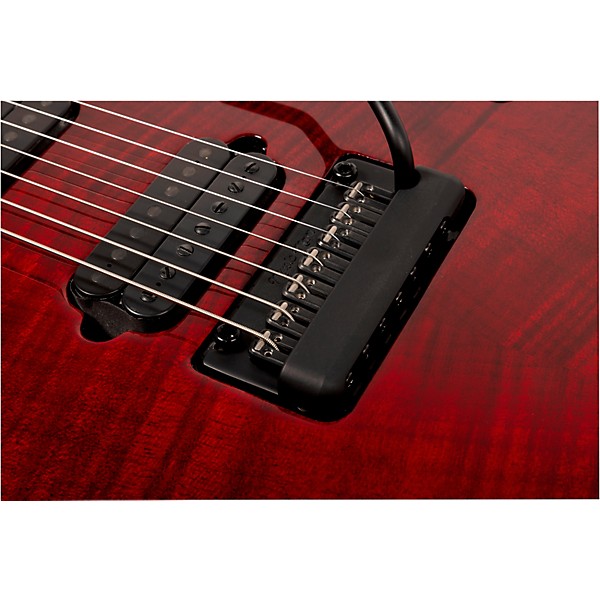 Ernie Ball Music Man JP15 7-String Electric Guitar Red Tide Flame