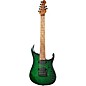 Ernie Ball Music Man JP15 7-String Suplex Electric Guitar Green Tiger Eye Flame