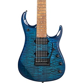 Ernie Ball Music Man JP15 7-String Suplex Electric Guitar Ultramarine Quilt