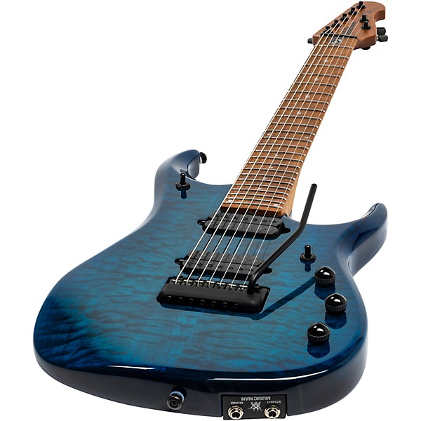 Ernie Ball Music Man JP15 7-String Suplex Electric Guitar Ultramarine Quilt