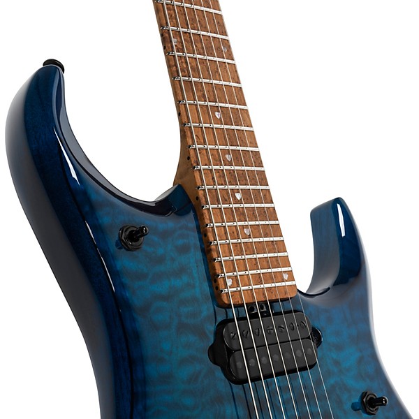 Ernie Ball Music Man JP15 7-String Suplex Electric Guitar Ultramarine Quilt