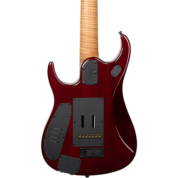 Ernie Ball Music Man JP15 7-String Suplex Electric Guitar Red Tide Quilt