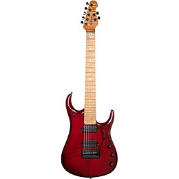 Ernie Ball Music Man JP15 7-String Suplex Electric Guitar Red Tide Quilt