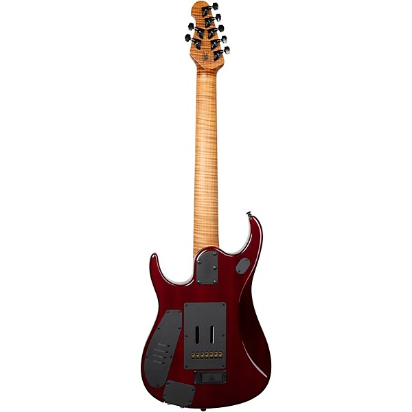 Ernie Ball Music Man JP15 7-String Suplex Electric Guitar Red Tide Quilt