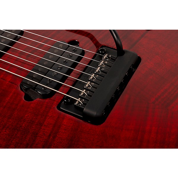 Ernie Ball Music Man JP15 7-String Suplex Electric Guitar Red Tide Quilt