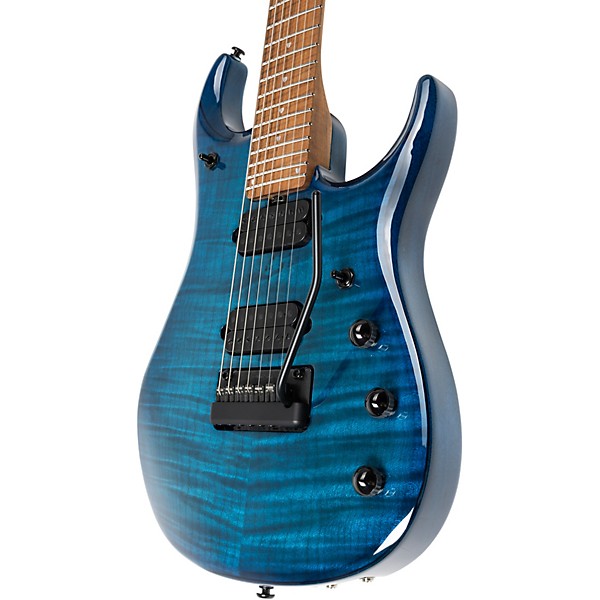 Ernie Ball Music Man JP15 7-String Electric Guitar Ultramarine Flame