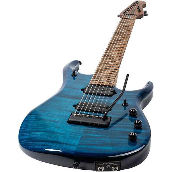 Ernie Ball Music Man JP15 7-String Electric Guitar Ultramarine Flame