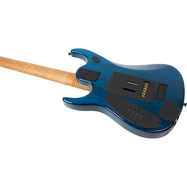 Ernie Ball Music Man JP15 7-String Electric Guitar Ultramarine Flame