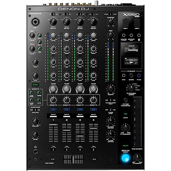 Denon DJ PRIME Package With X1850 Mixer and Four SC6000M Media Players