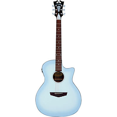 D'angelico Premier Series Gramercy Ls Grand Auditiorium Acoustic-Electric Guitar Matte Sky Burst for sale