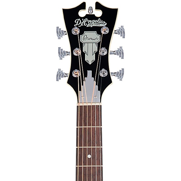 D'Angelico Premier Series Tammany LS OM Acoustic-Electric Guitar Satin Vintage Sunburst