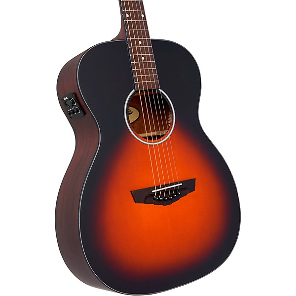 D'Angelico Premier Series Tammany LS OM Acoustic-Electric Guitar Satin Vintage Sunburst