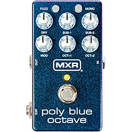 MXR M306 Poly Blue Octave Effects Pedal Blue